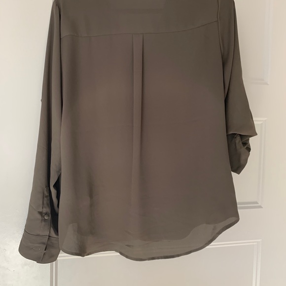 Olive green EXPRESS blouse - Picture 5 of 6